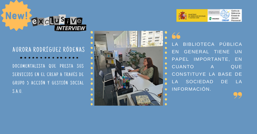 Día de las Bibliotecas 2023: Tejiendo comunidades. Entrevista a Aurora Rodríguez Ródenas.