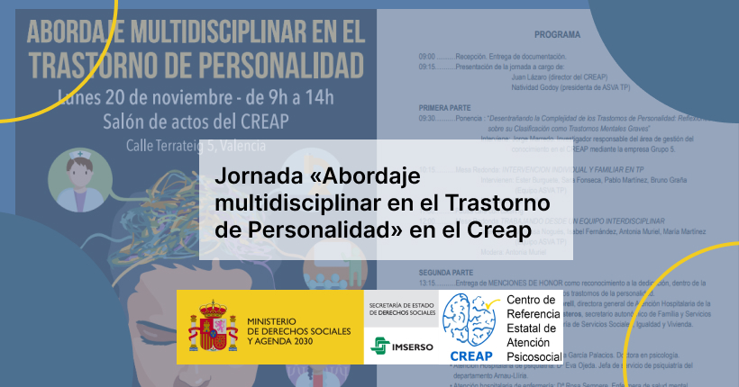 Jornada «Abordaje multidisciplinar en el Trastorno de Personalidad» en el Creap