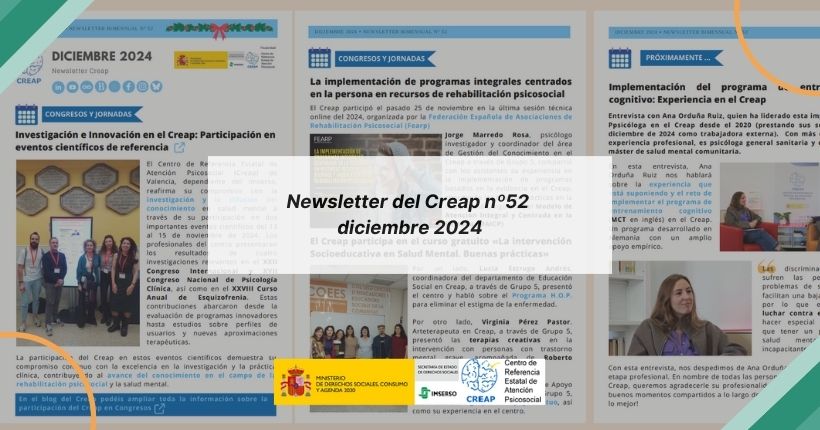 Newsletter del Creap nº 52 diciembre 2024