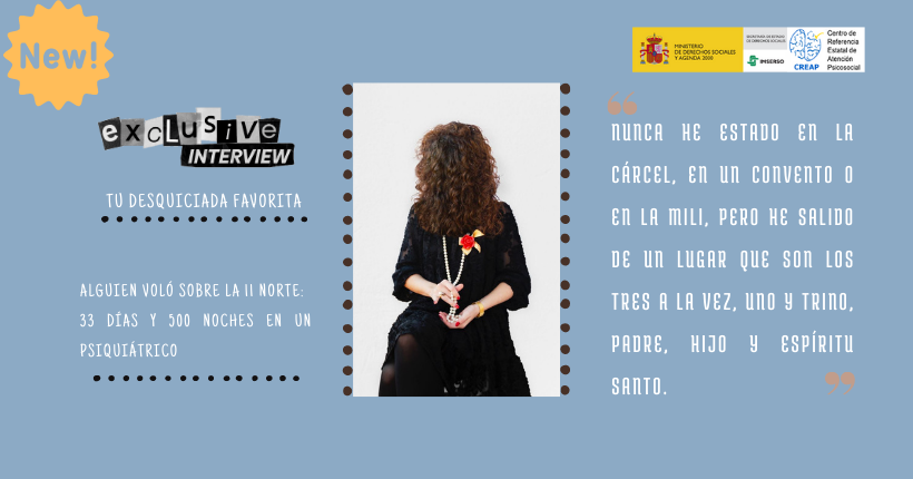Imagen collage con la foto de la autora y una frase extraída del libro