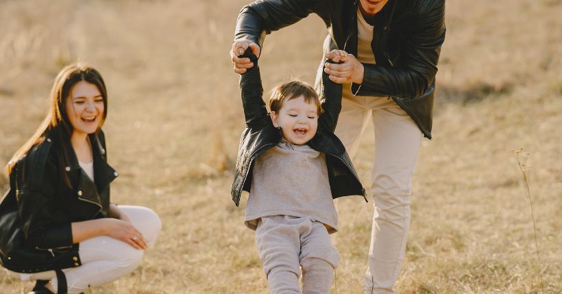 Familia en el campo