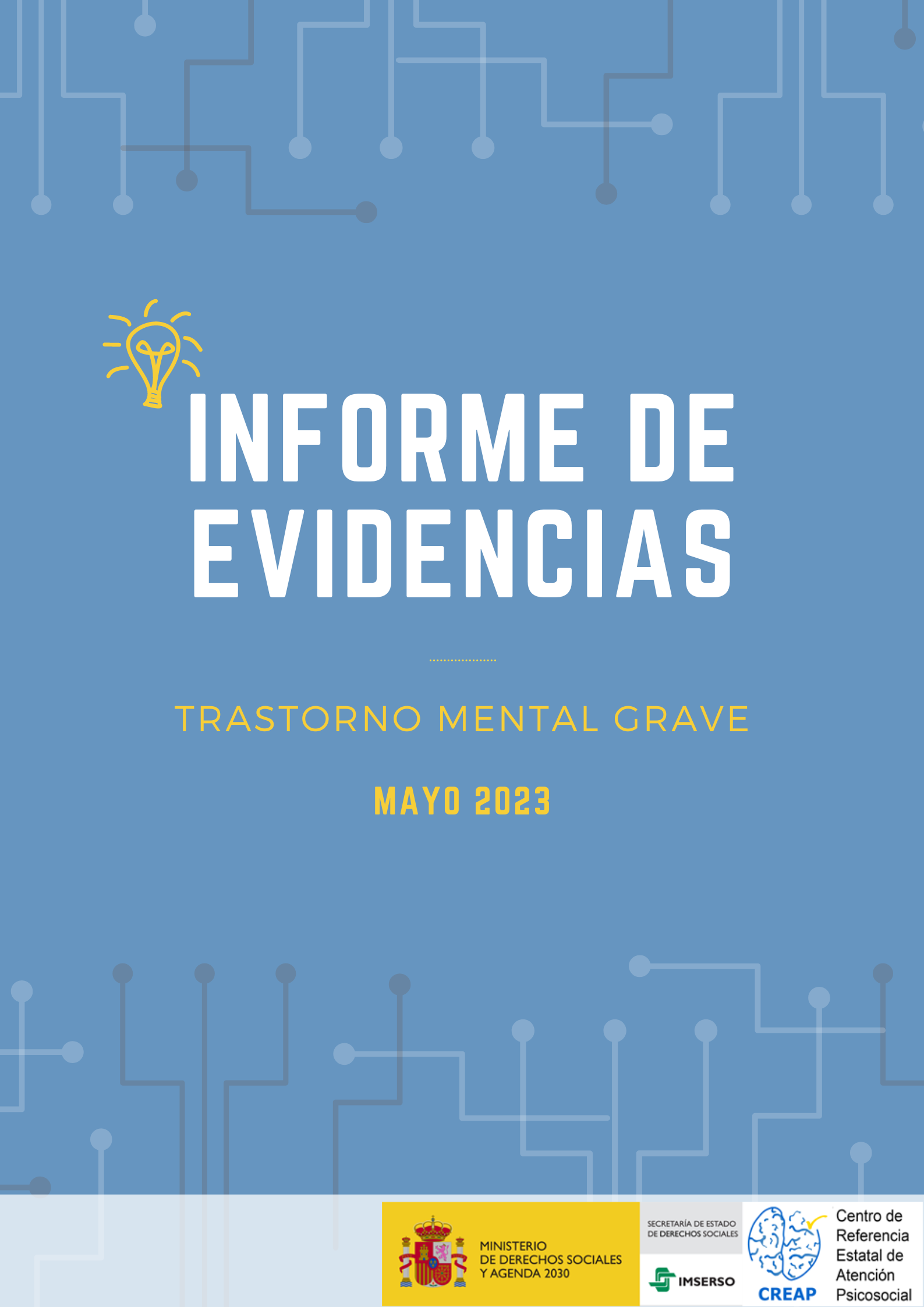 Portada del informe de evidencias de mayo de 2023