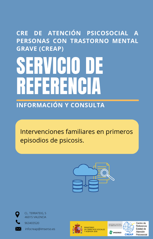 Portada de la búsqueda bibliográfica sobre intervenciones familiares en primeros episodios de psicosis Portada de la búsqueda bibliográfica sobre intervenciones familiares en primeros episodios de psicosis