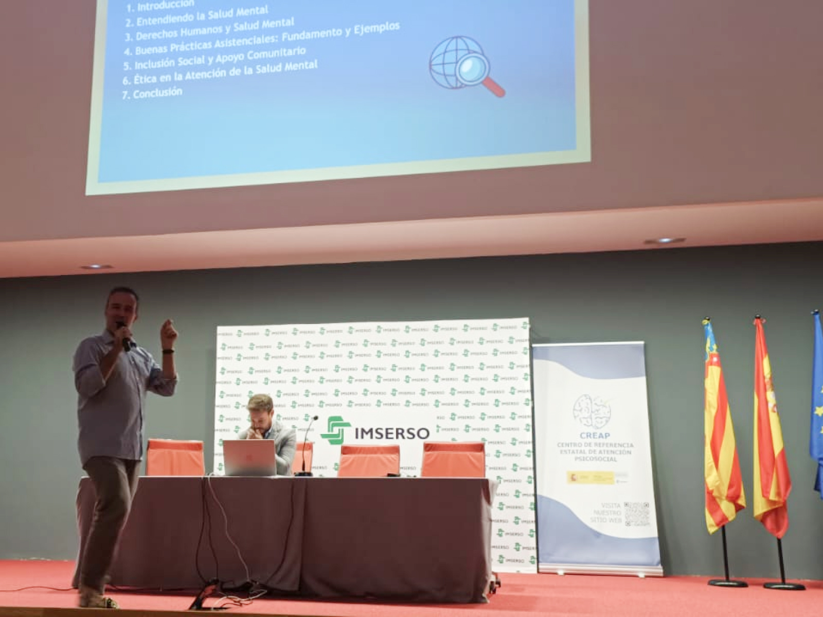 Jorge Marredo Rosa, psicólogo investigador en el Creap lleva a cabo la ponencia en el Día Mundial de la Salud Mental 2023 en el Creap