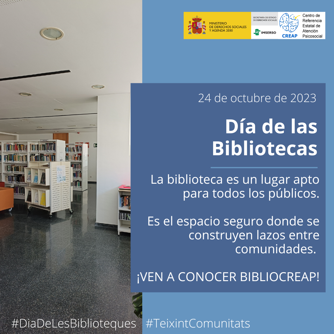 Imagen de BiblioCreap para el día de las bibliotecas