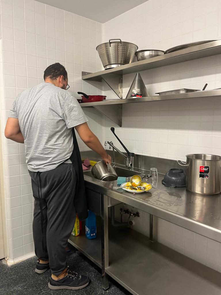 Limpieza de utensilios