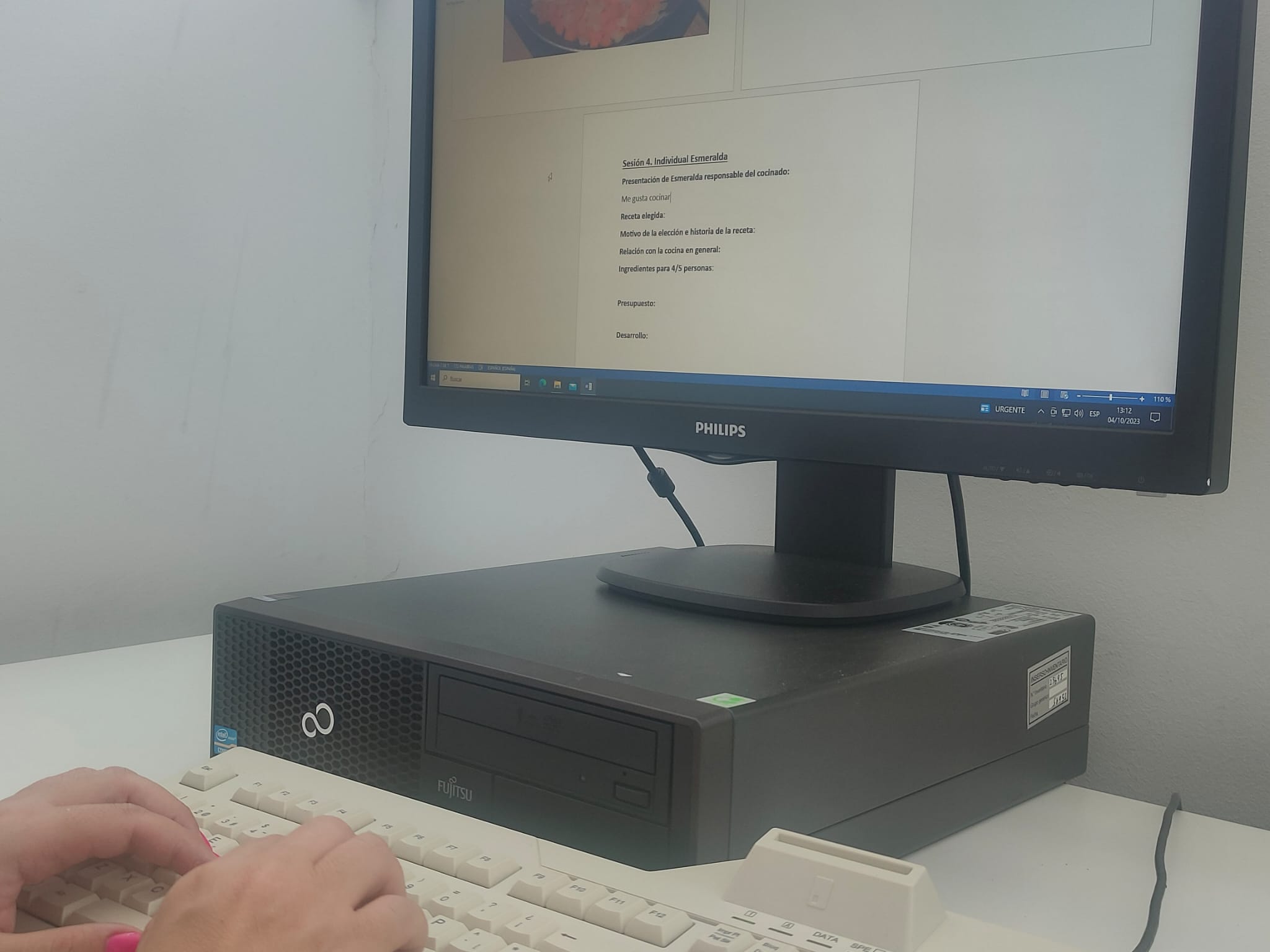 Elaboración del recetario