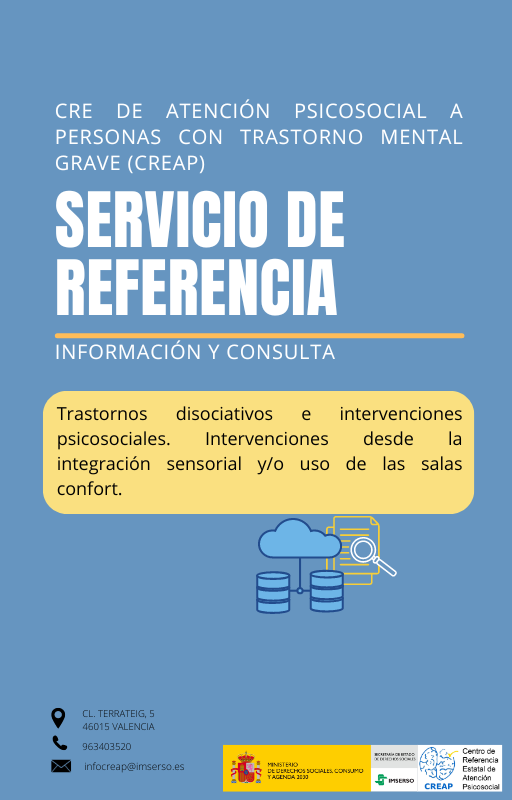 Portada Consulta bibliográfica resuelta sobre Trastornos disociativos e intervenciones psicosociales. Intervenciones desde la integración sensorial y/o uso de las salas confort