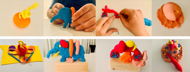 Sesión de arteterapia Lo que puede ser. Creando desde la observación.