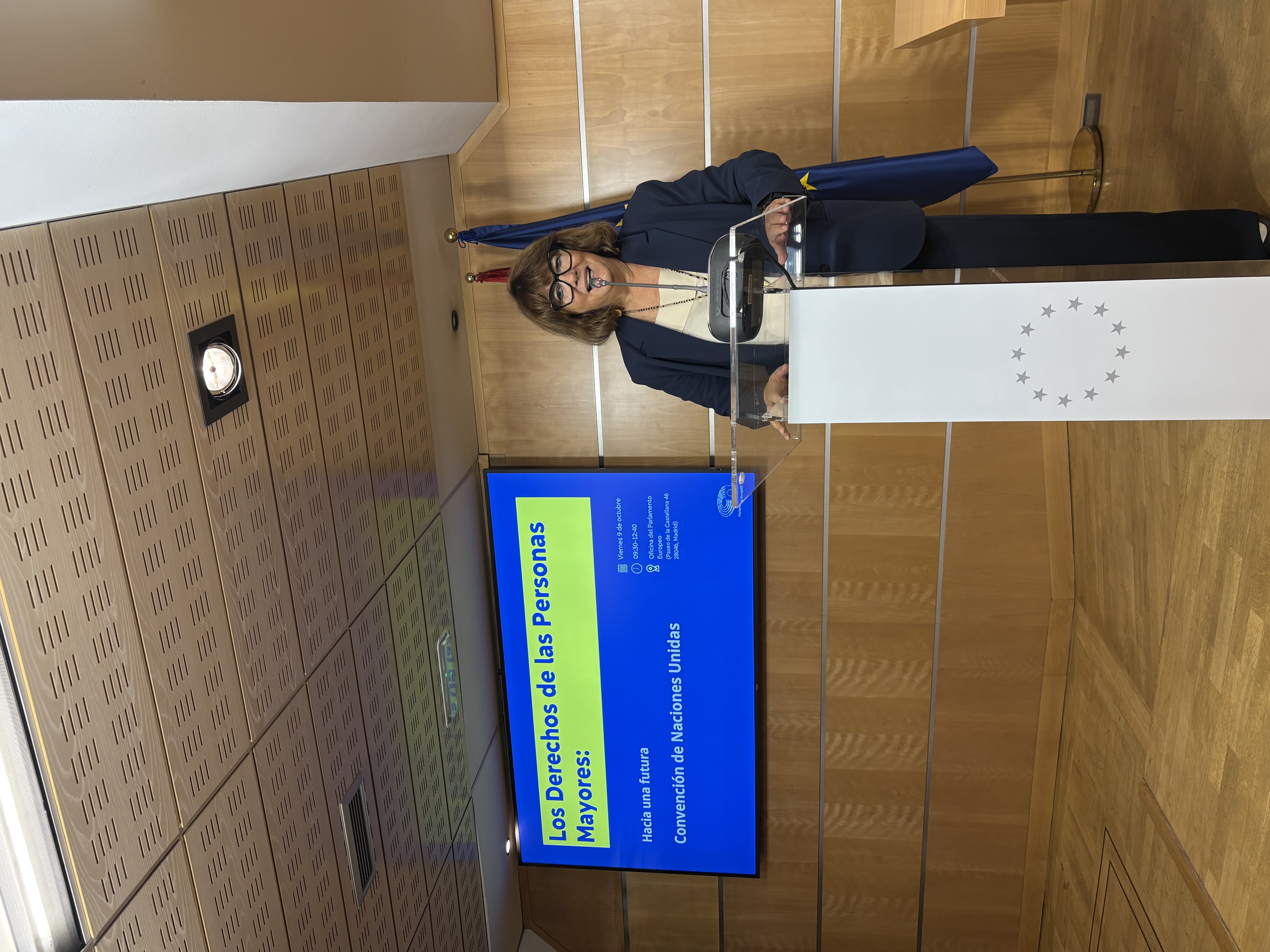 María Teresa Sancho Castiello, directora general del Imserso, durante su participación en el seminario.
