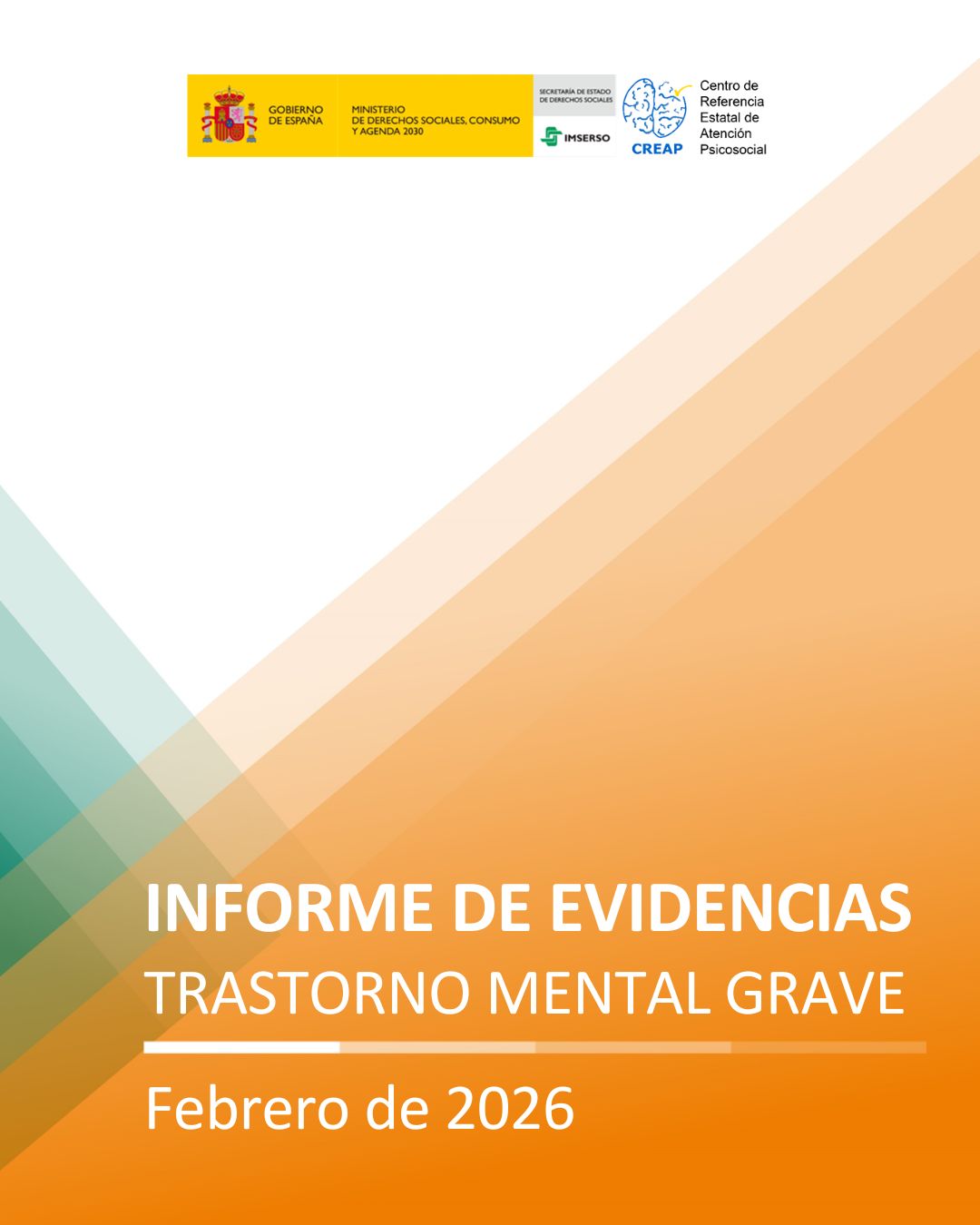 Portada del informe de evidencias