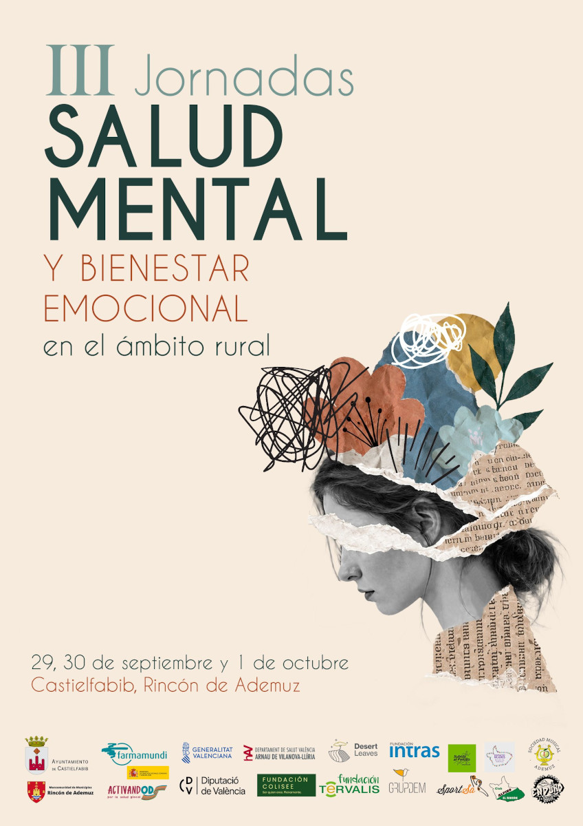 Cartel de la III edición de las Jornadas de Salud Mental y Bienestar Emocional en el Ámbito Rural